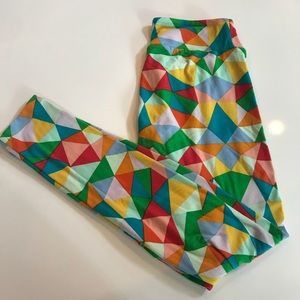 OS 🌈 Rainbow 🌈 Geometric LuLaRoe Leggings